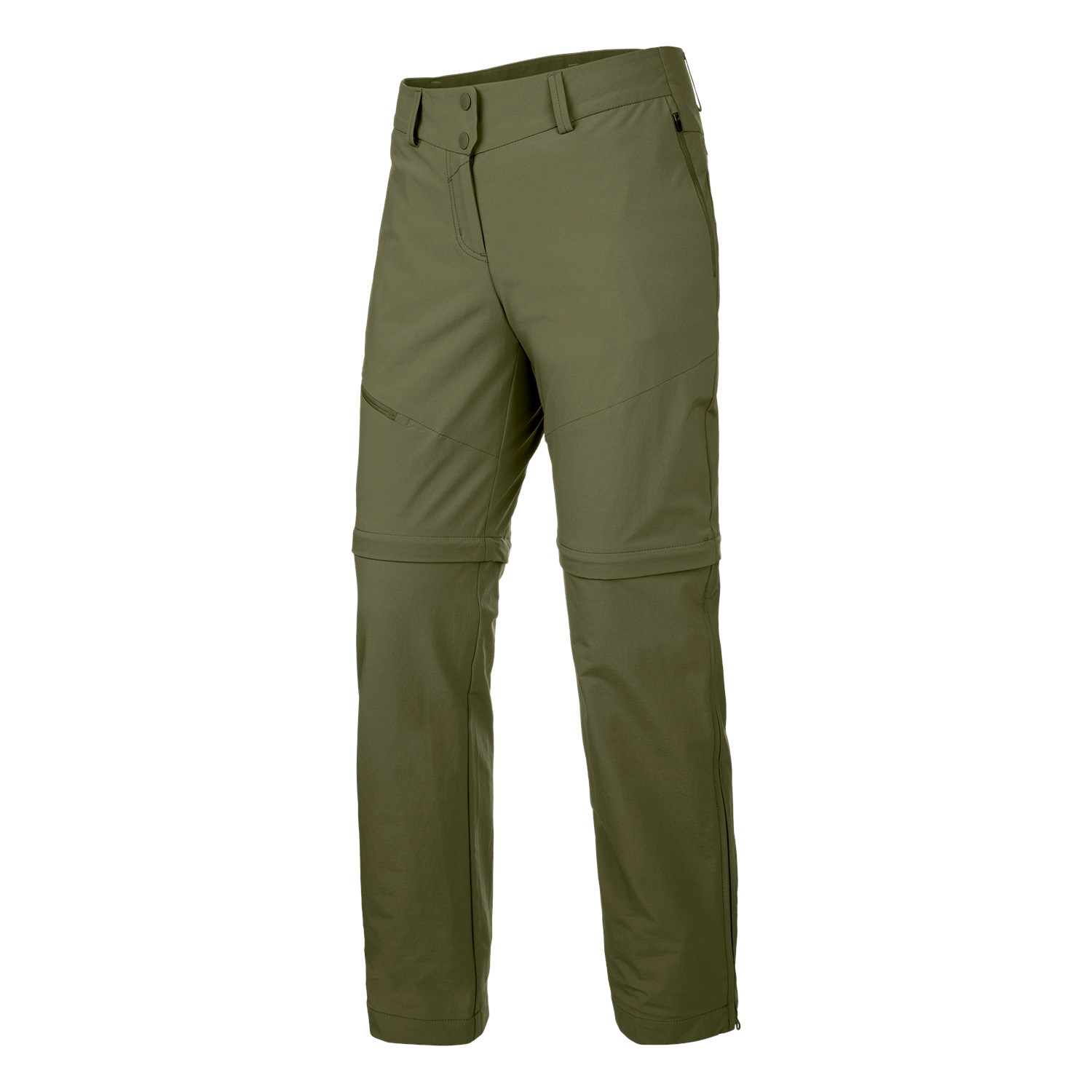 Salewa Women's Puez 2 Durastretch Zip-Off Softshell Pants Green/Olive MBV-932758